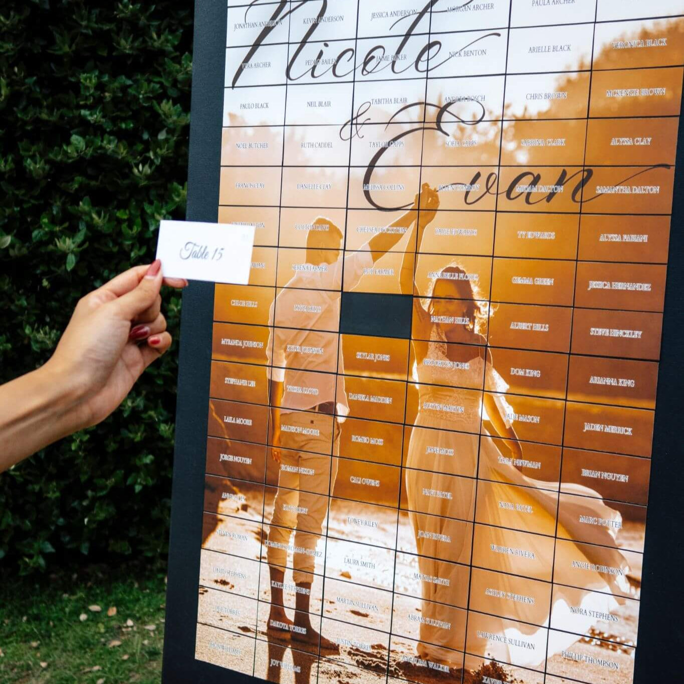 Photo Seating Chart Display