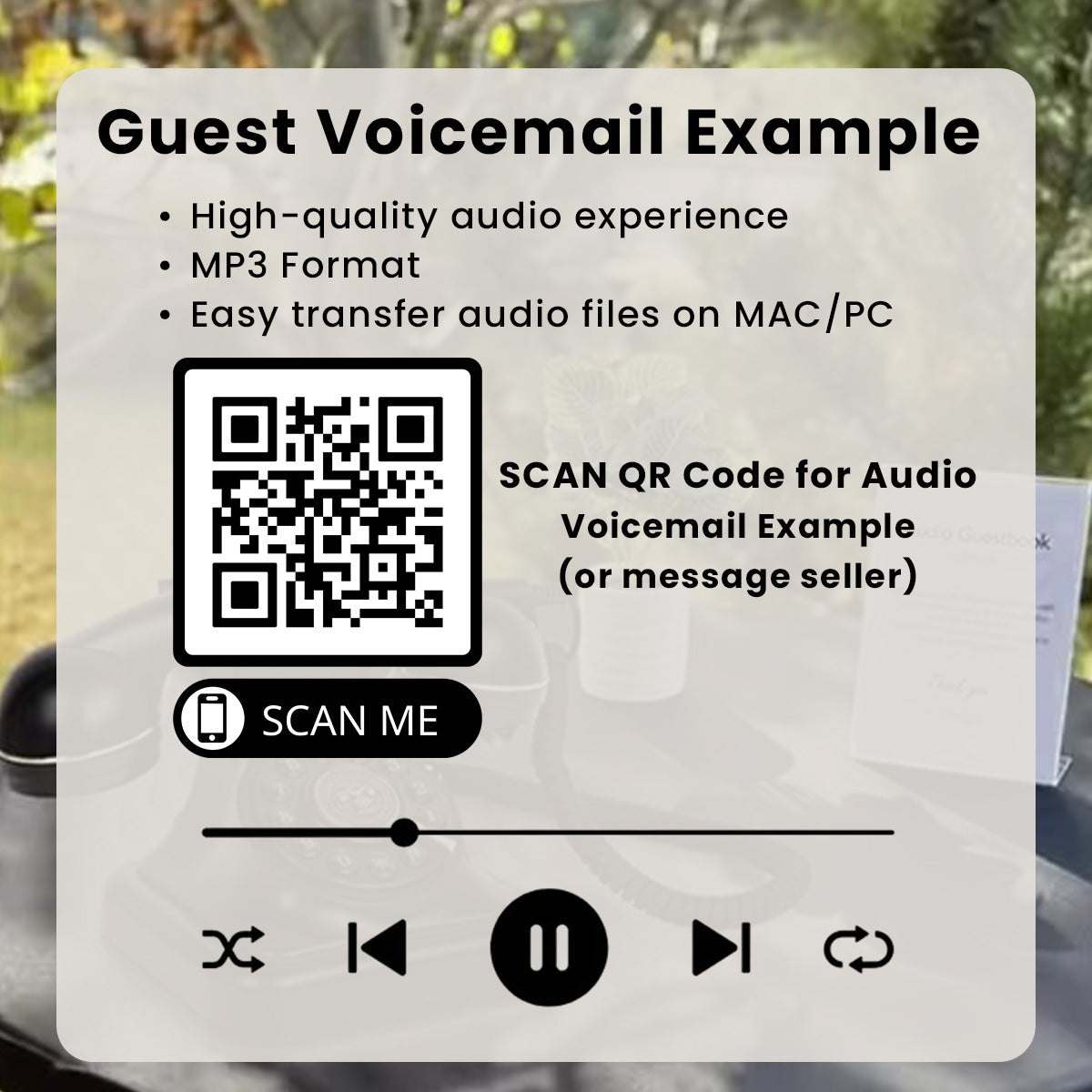 Rotary Audio Guest Book