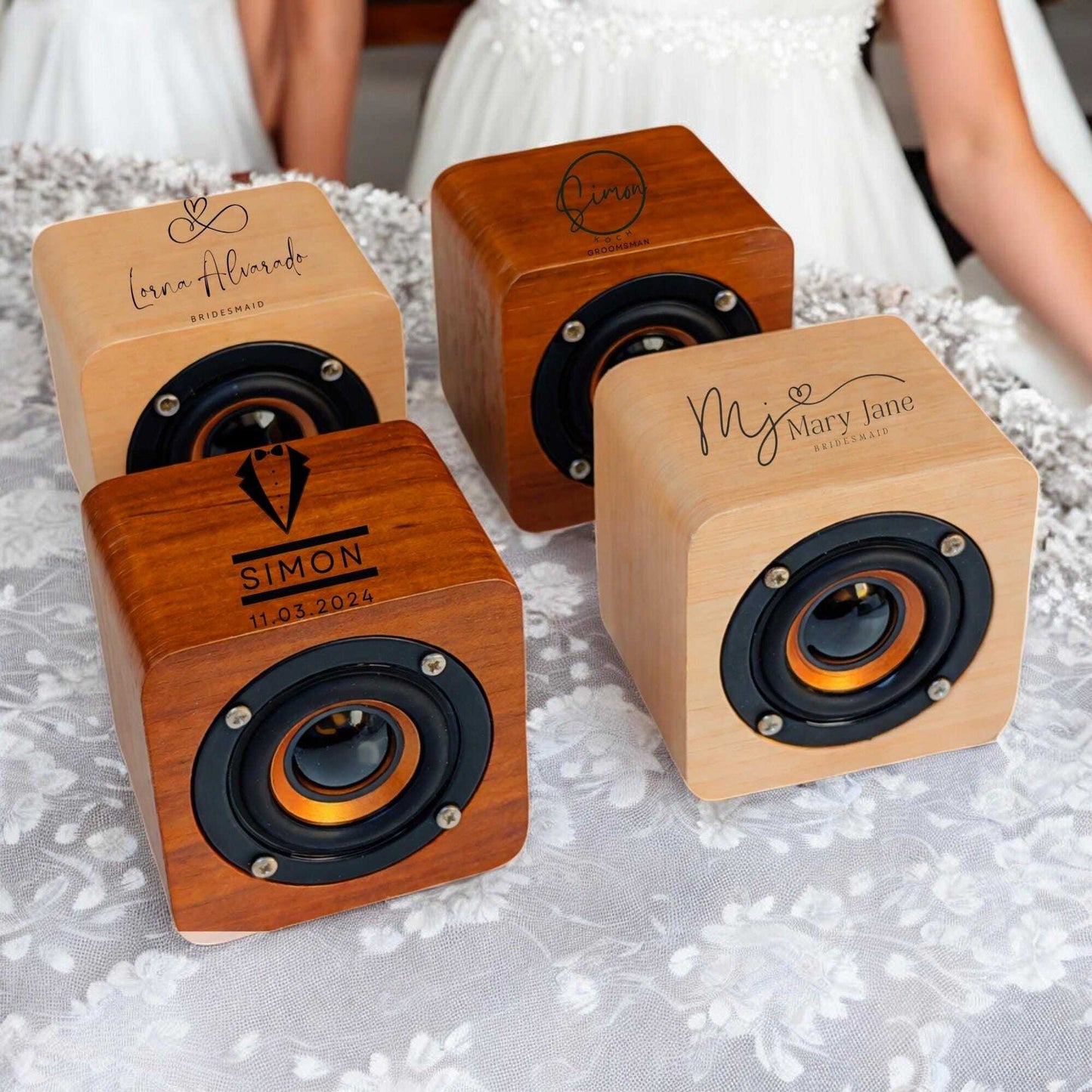 Custom Engraved Wood Bluetooth Speaker