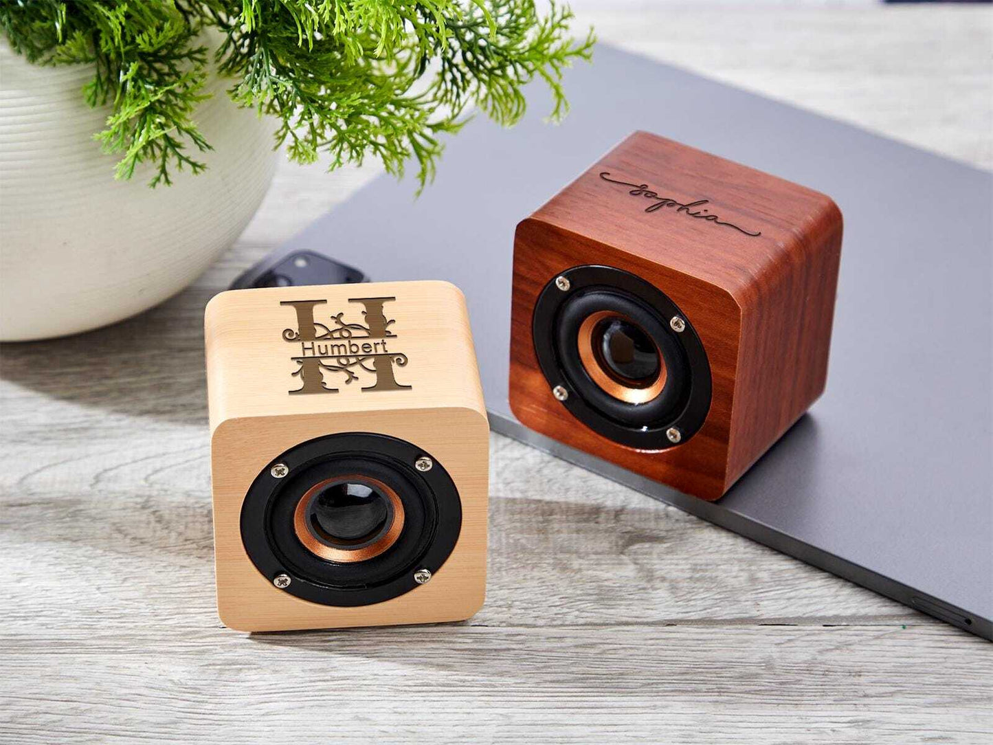 Custom Engraved Wood Bluetooth Speaker