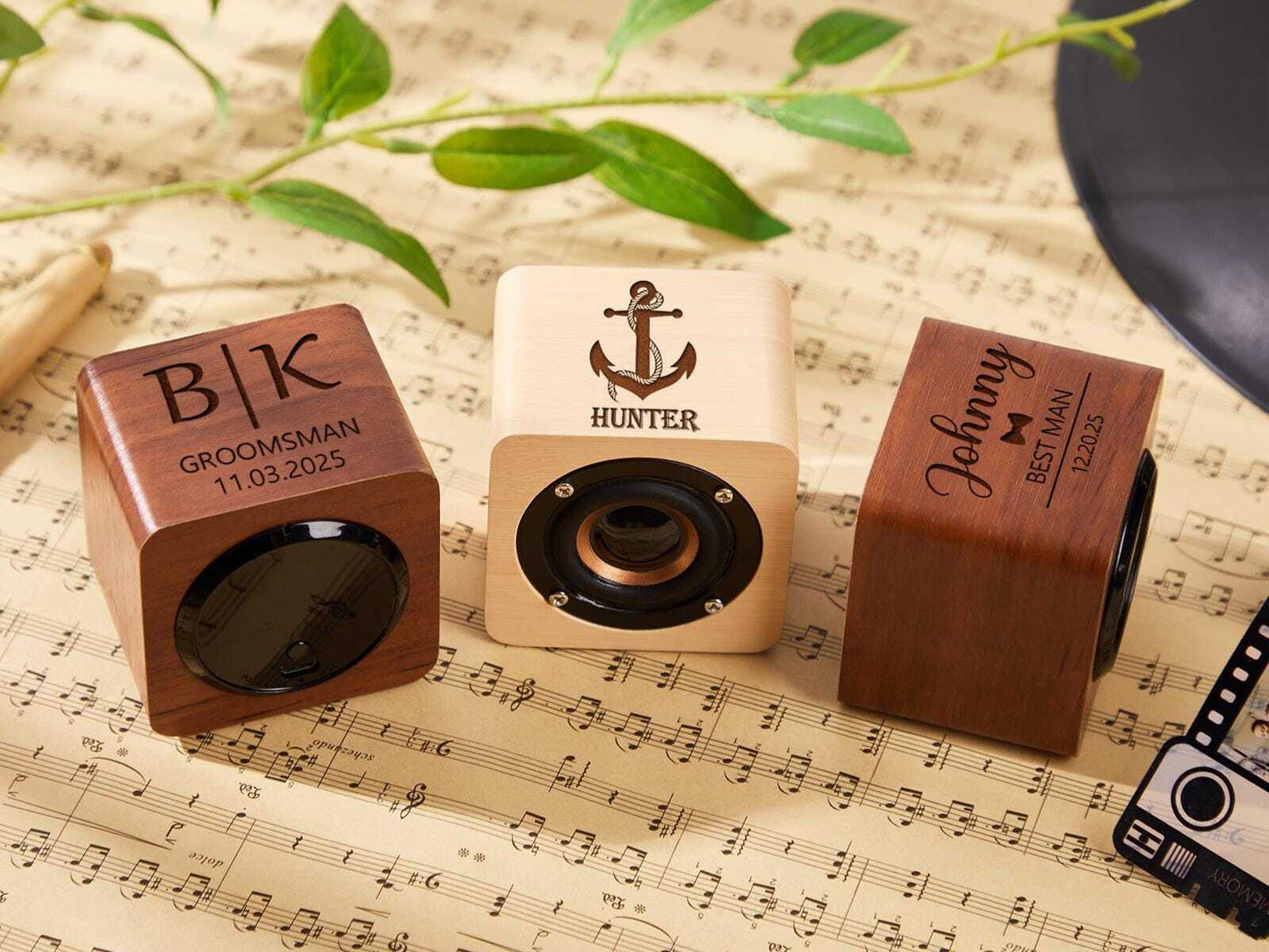 Custom Engraved Wood Bluetooth Speaker