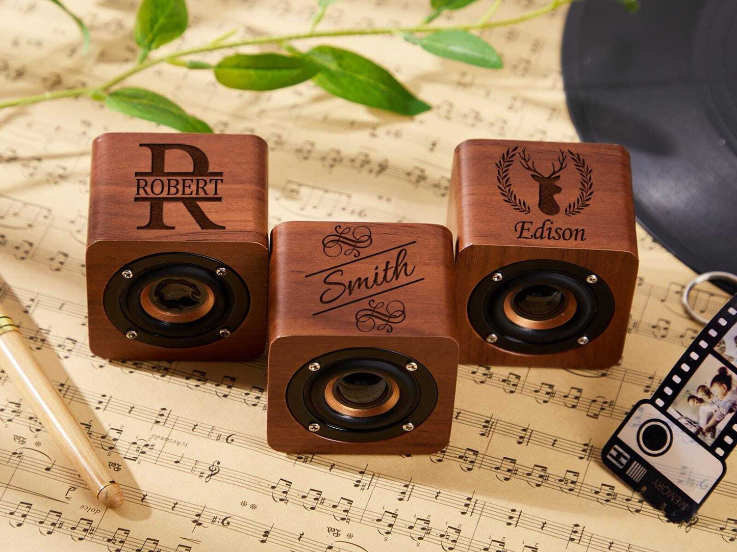 Custom Engraved Wood Bluetooth Speaker