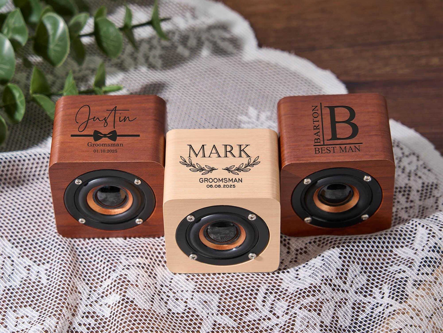 Custom Engraved Wood Bluetooth Speaker