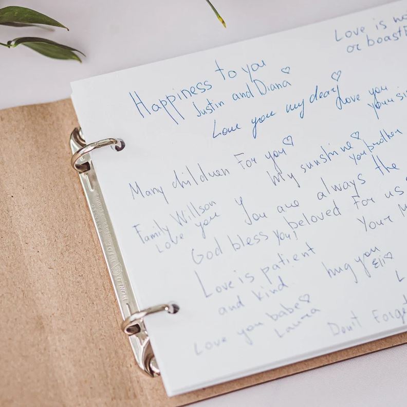 Wooden Guest Book