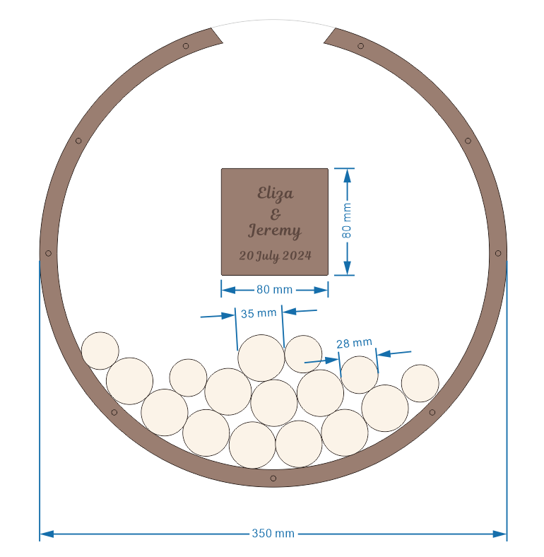 60 Circle frame