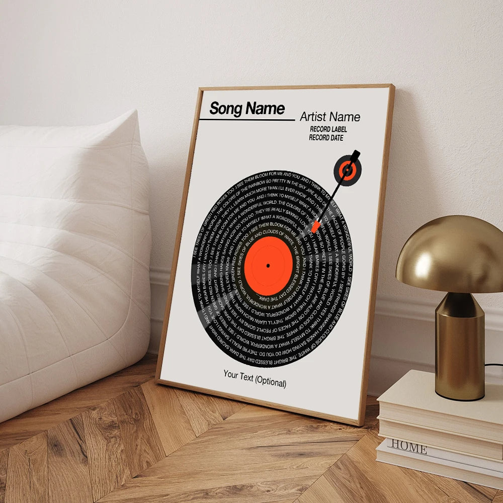 Music Memories Custom Vinyl Canvas
