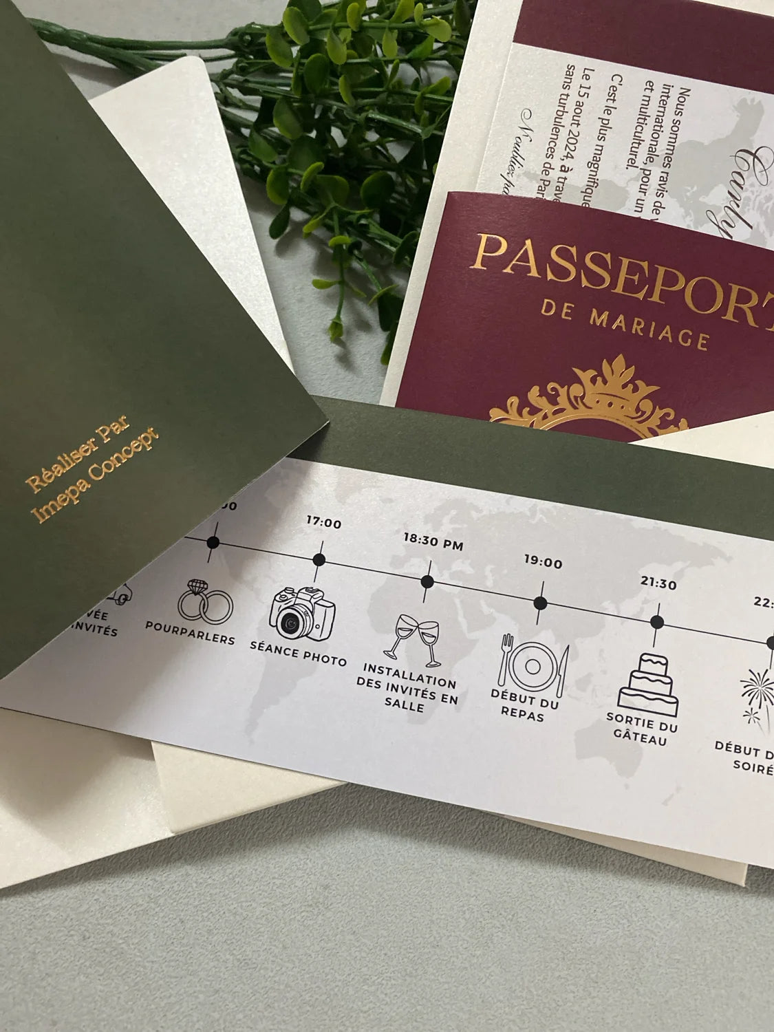 Travel Passport Wedding Invitation