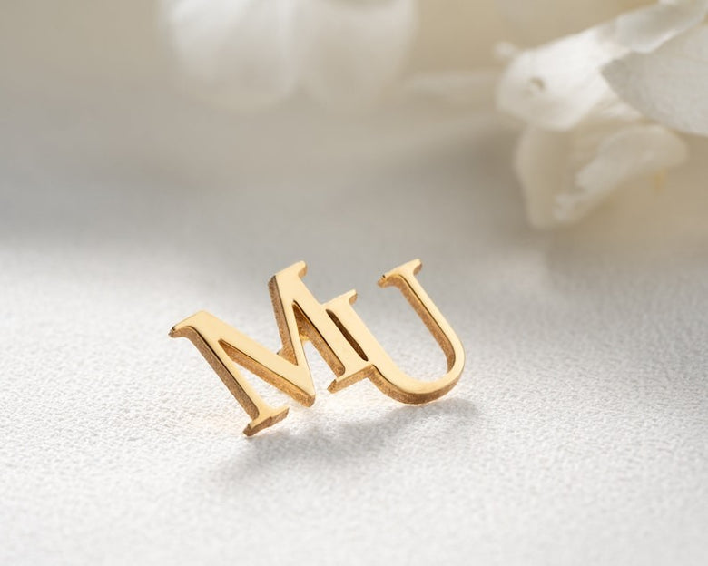 Initials Brooch