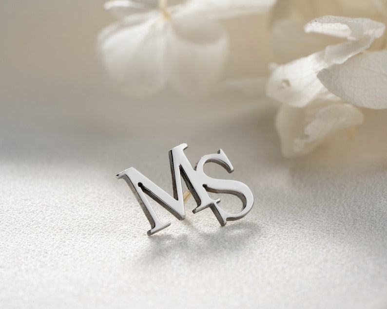 Initials Brooch