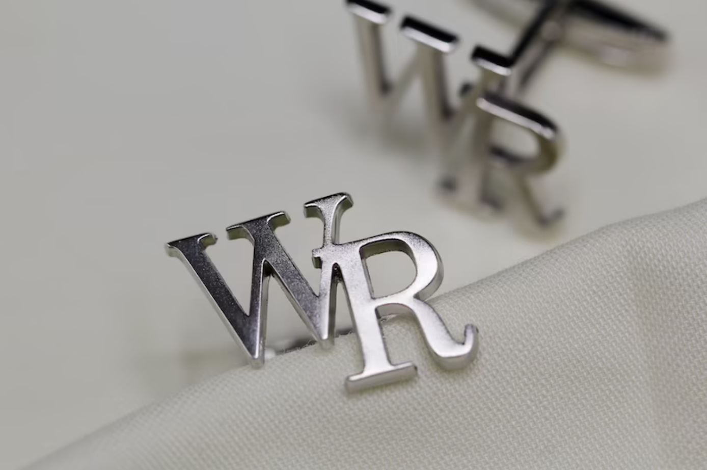 Father′s Day Gift: Initials cufflinks