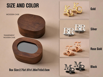 Initials cufflinks (Buy 2 Get 3)