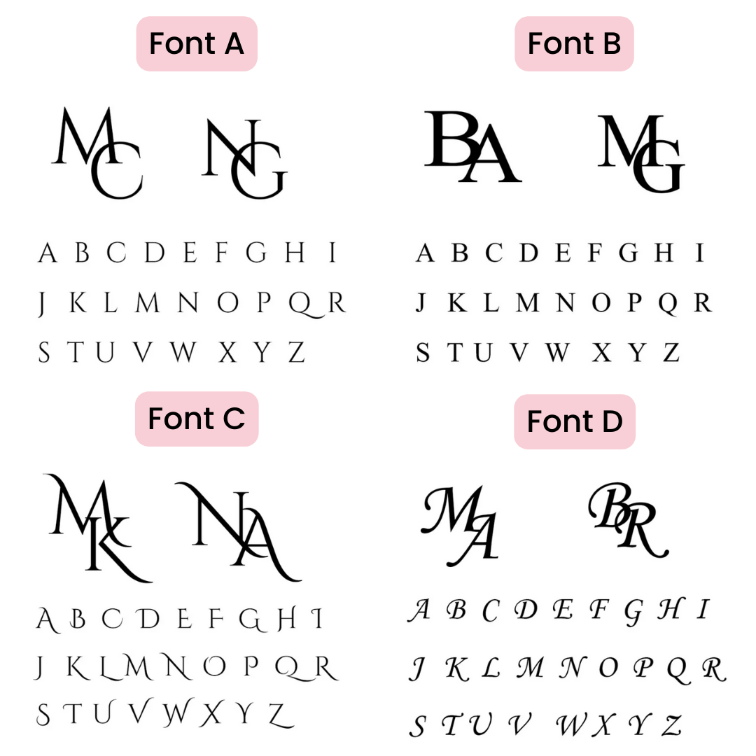 Boutons de manchette initiales