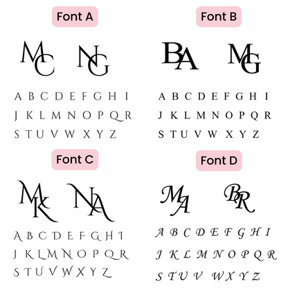 Boutons de manchette initiales