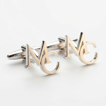 Boutons de manchette initiales