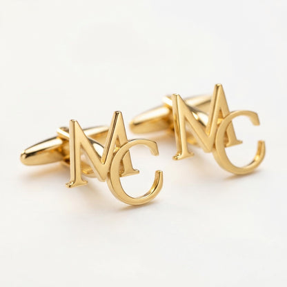 Boutons de manchette initiales