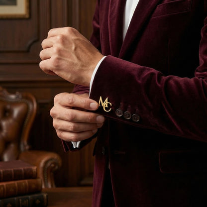 Boutons de manchette initiales