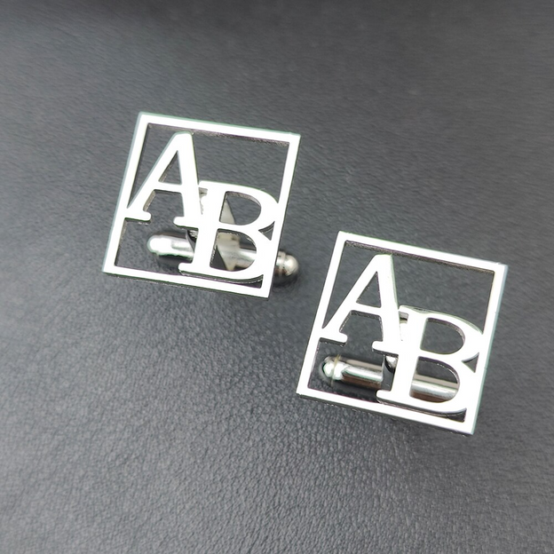 Initials cufflinks | Framed design