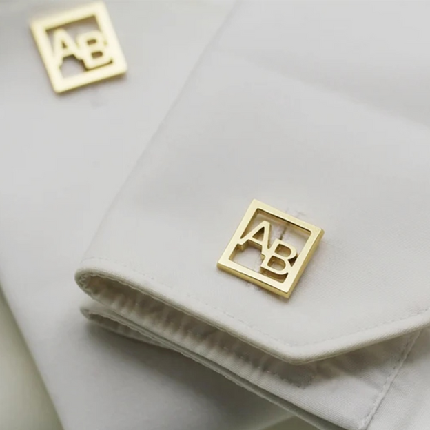 Initials cufflinks | Framed design