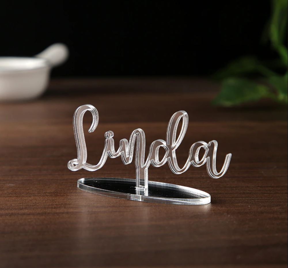 Wedding Table Placecards - with stand