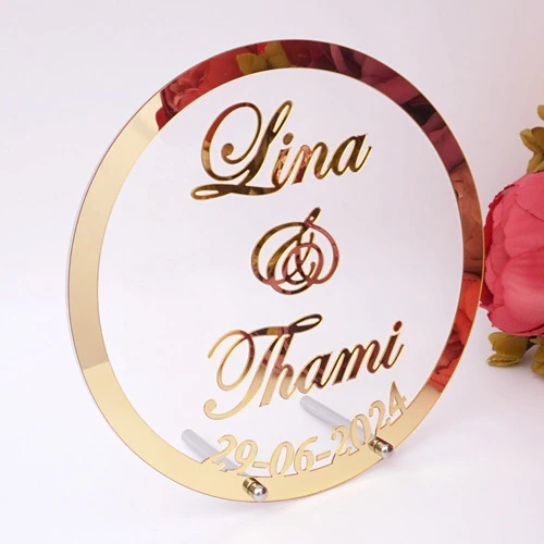 Mirror Names Centerpiece