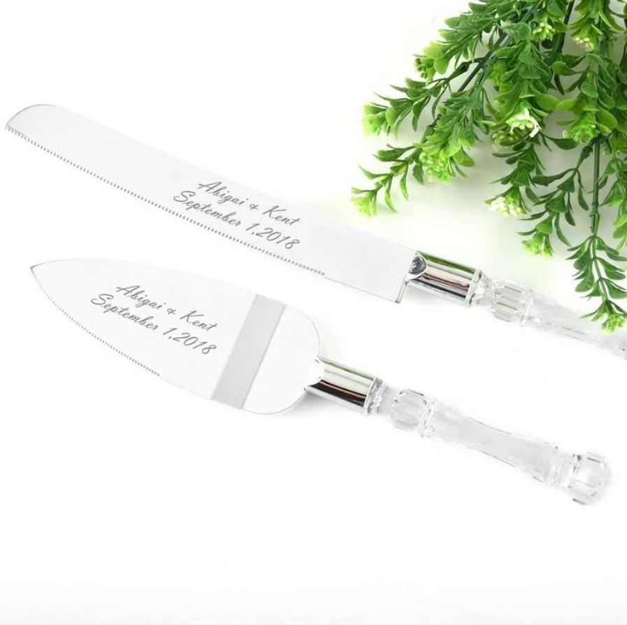 Wedding Cake Knife and Server Set