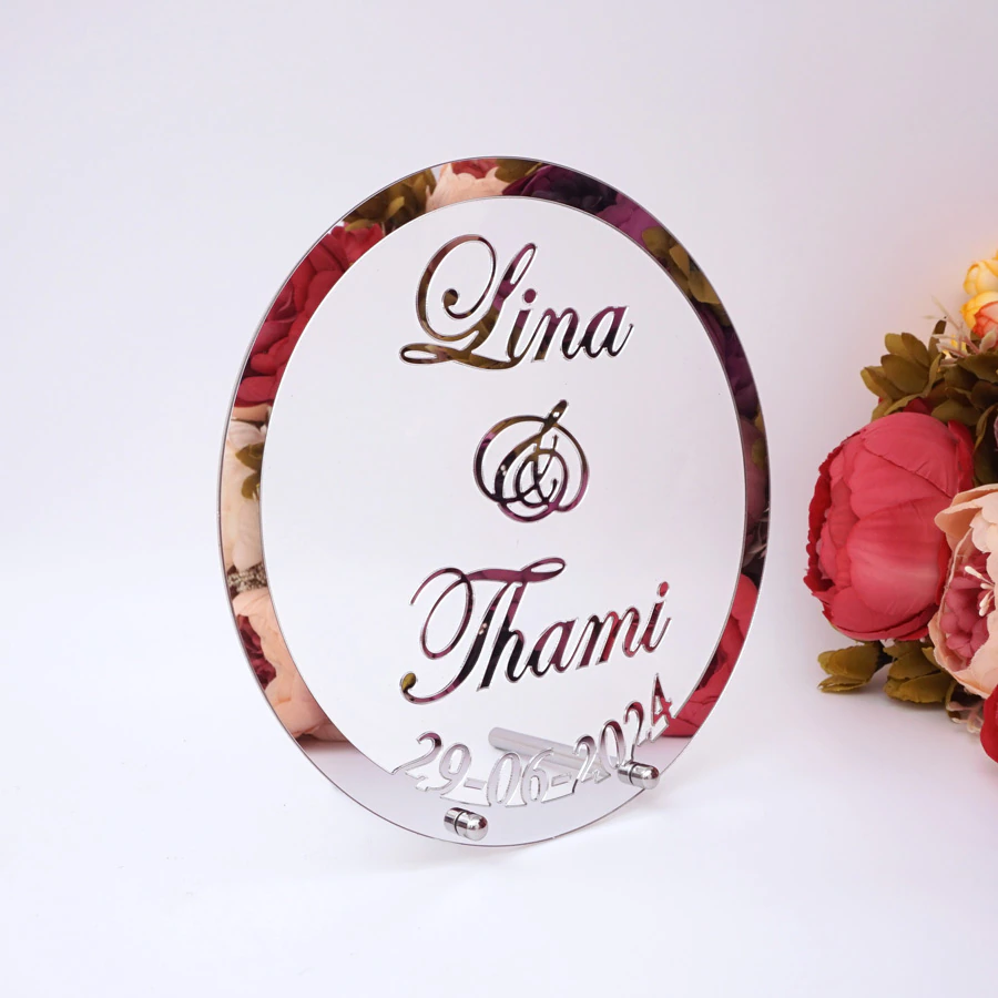 Mirror Names Centerpiece