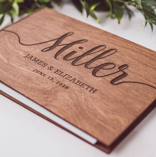 Wooden Guest Book