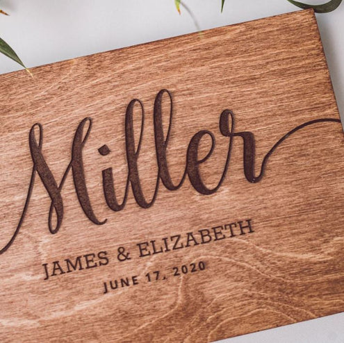 Wooden Guest Book