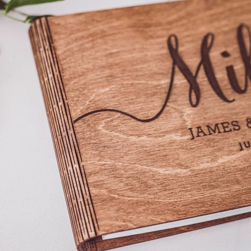 Wooden Guest Book