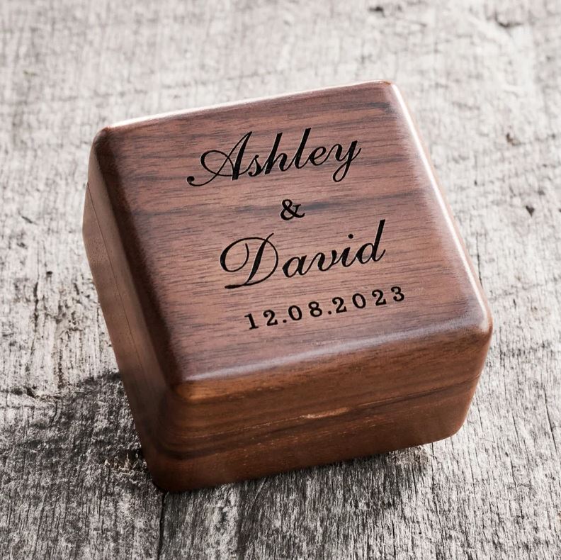 Wedding Wooden Ring Box