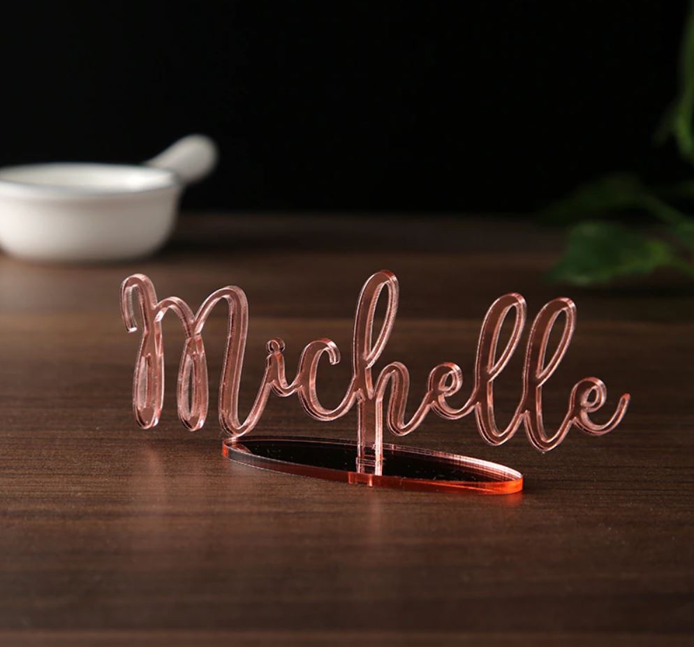 Wedding Table Placecards - with stand