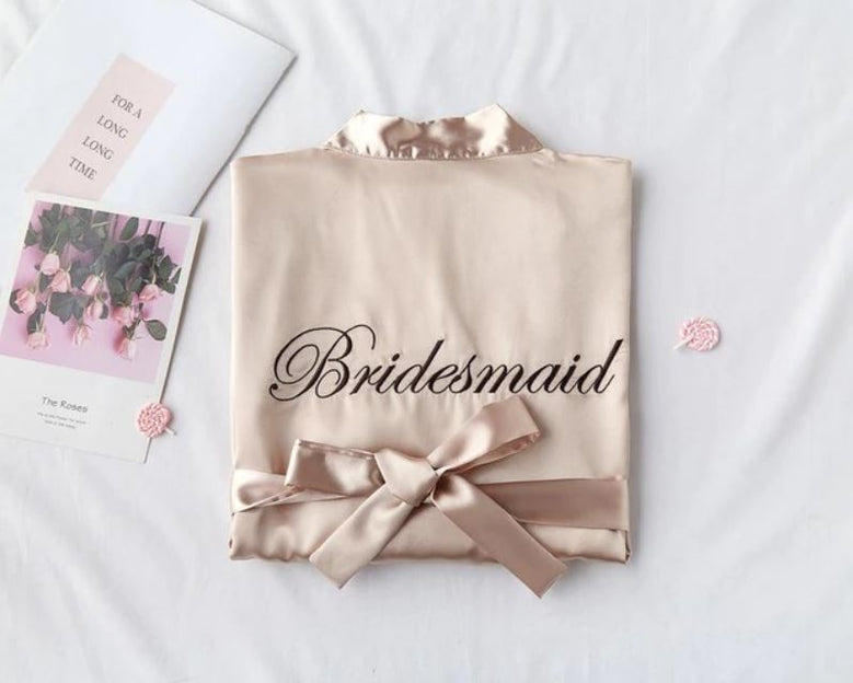 Bride and bridesmaid Robe